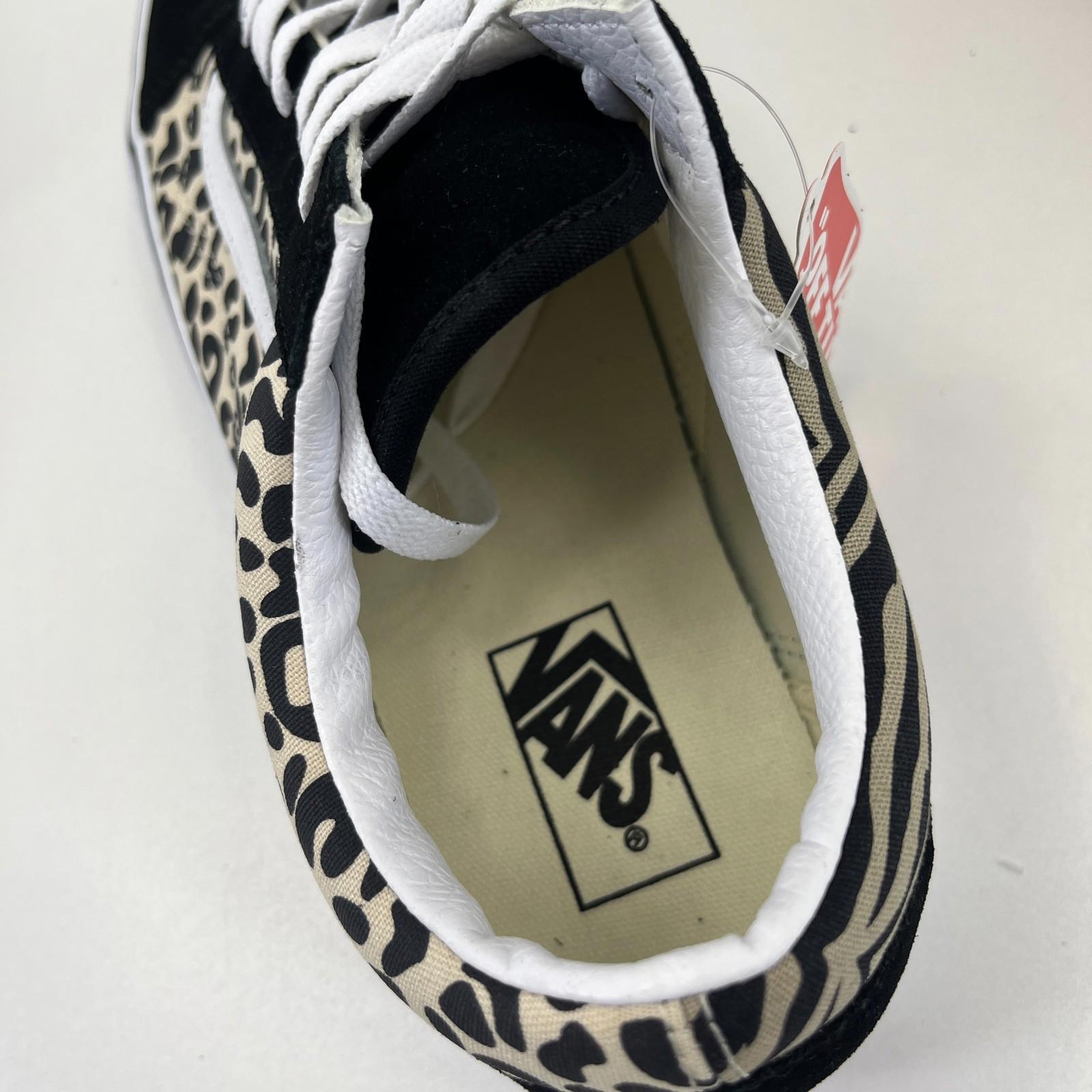 Vans Safari Animal Print Low Top Trainers size UK 10.5 EU 45 - New in Box