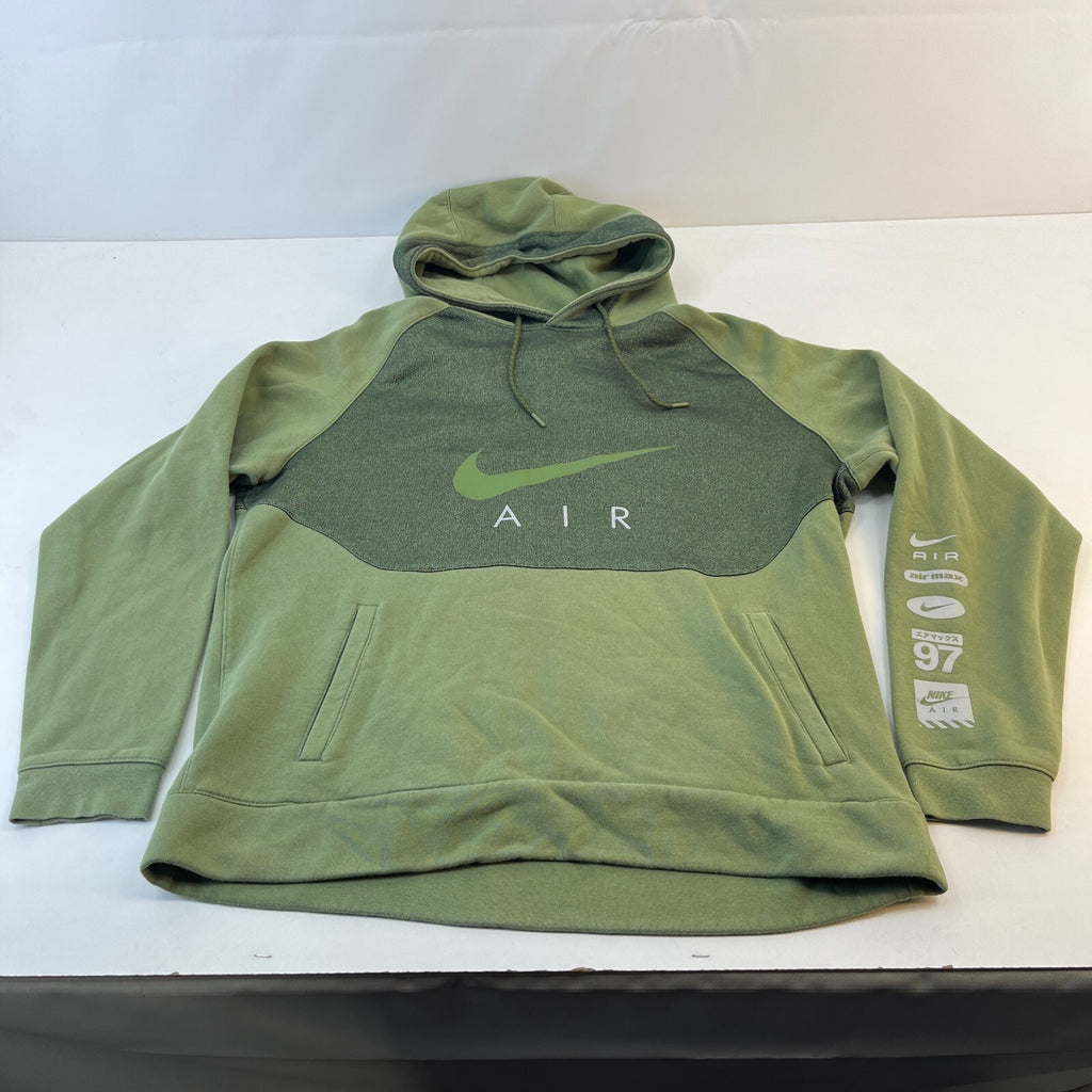 Nike Air Max Hoodie in Green Mens size Large with Kangaroo Pocket