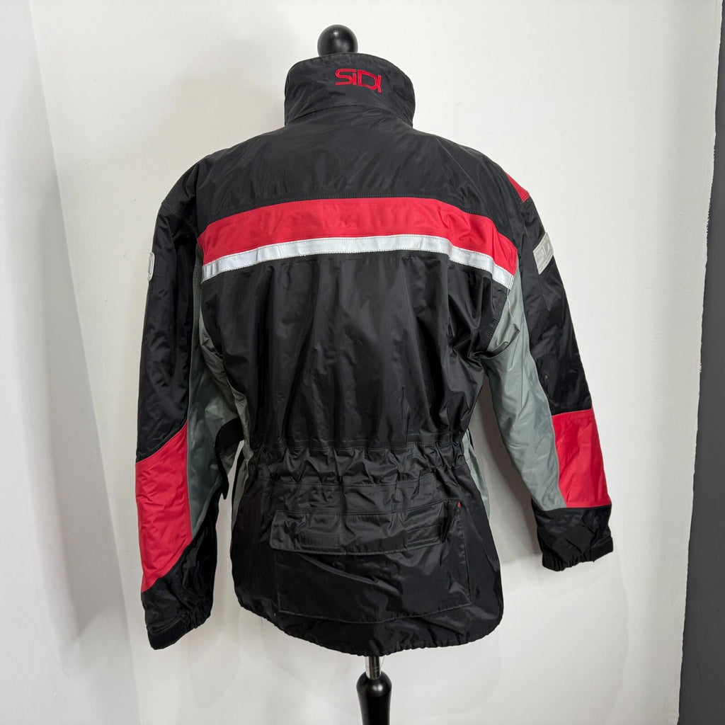 Sidi Waterproof Motorcycle Scooter Jacket Black & Red UK size Small