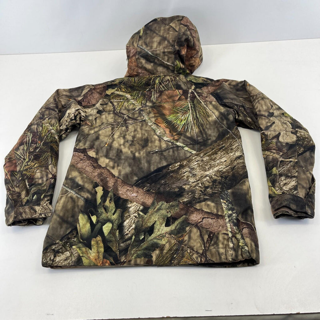 Mossy Oak Cargo Hunting Jacket Youth size Medium Real Tree Leaf Camo
