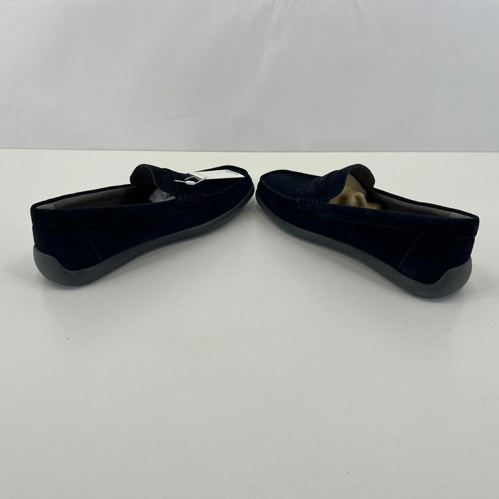 Geox Men's U Devan A Suede Moccasin Loafers Navy Blue size UK 9  EU 43