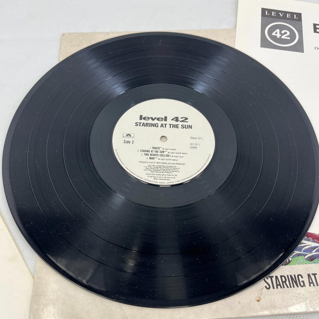 Level 42 Staring At The Sun Orig UK 1988 Press Vinyl LP + Inner & Insert VG/VG