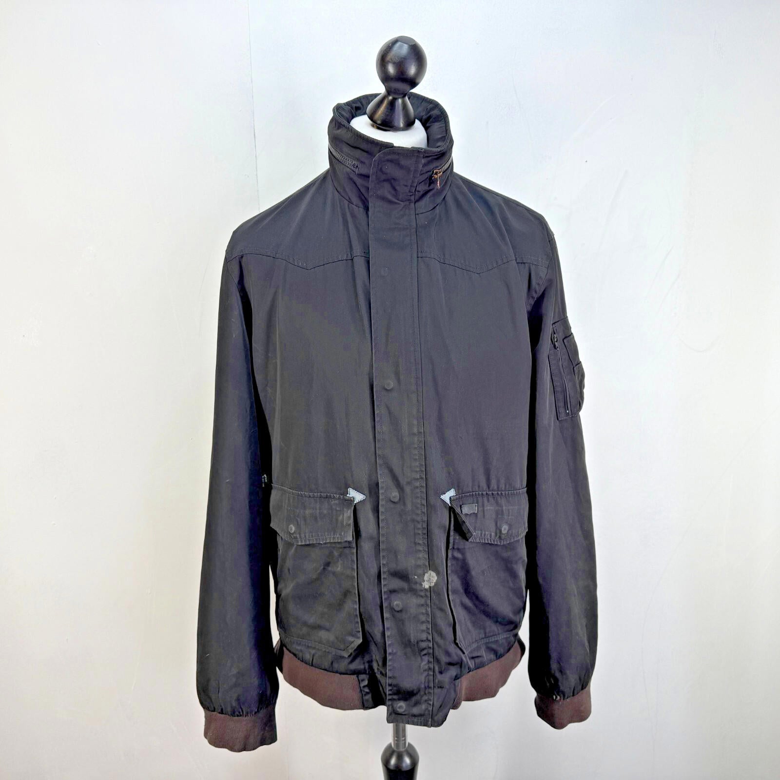 Levis Men's Jacket in Black size Large Waterproof Softshell with Stow Hood