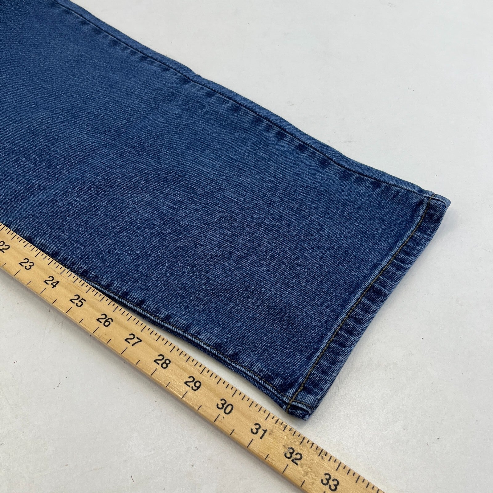 Men's Farah Norwood Indigo Mid Blue Regular Fit Jeans Straight Leg W44" L32" New