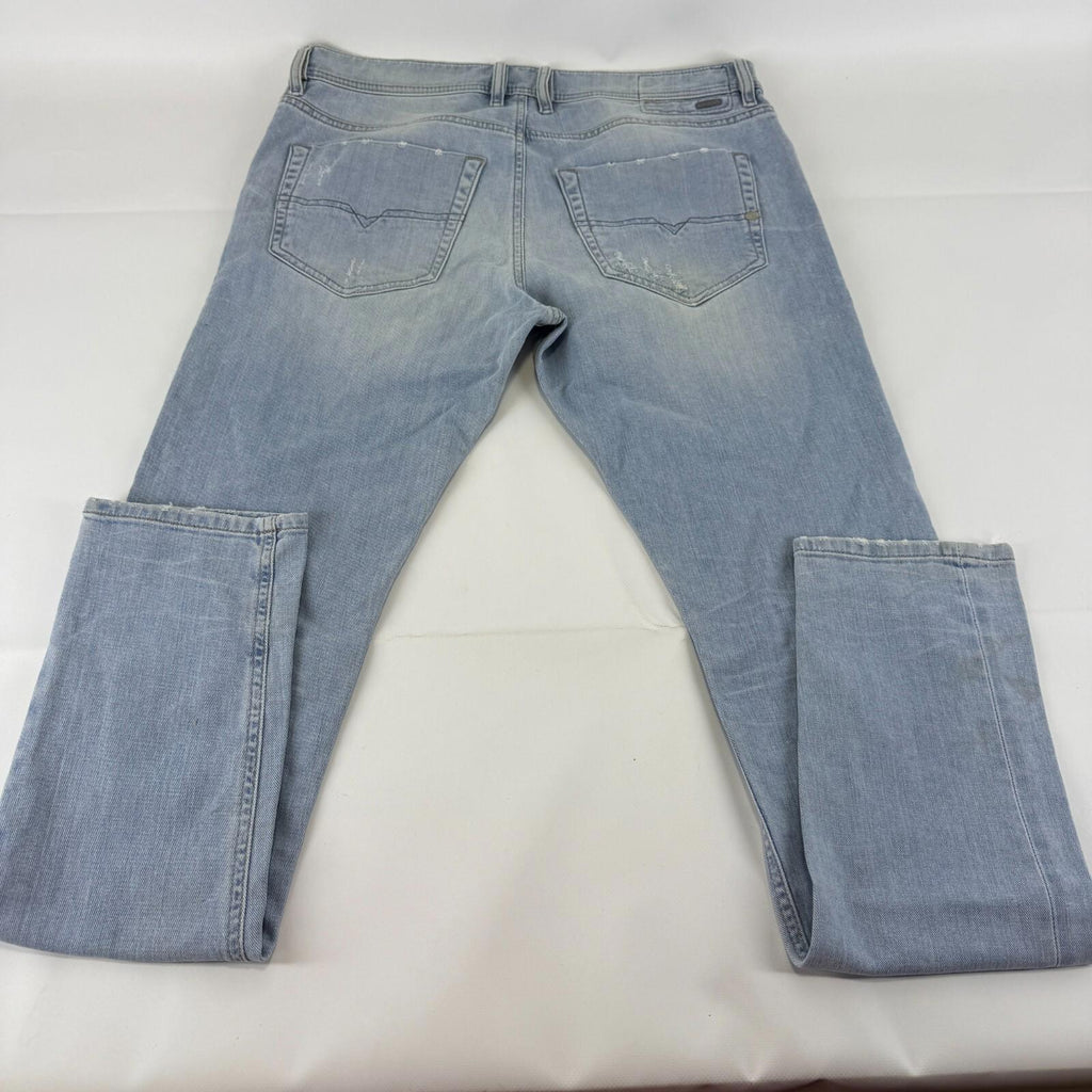 Diesel Tepphar Distressed Jeans Carrot Slim Womens W32" L32" Blue Stretch Cotton