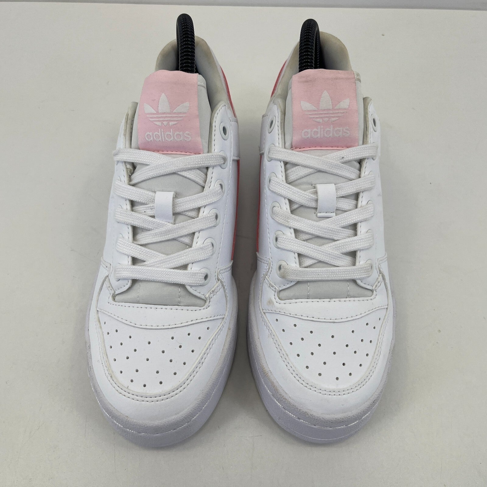 Adidas Forum Bold White & Baby Pink size UK 4 EU 36 2/3