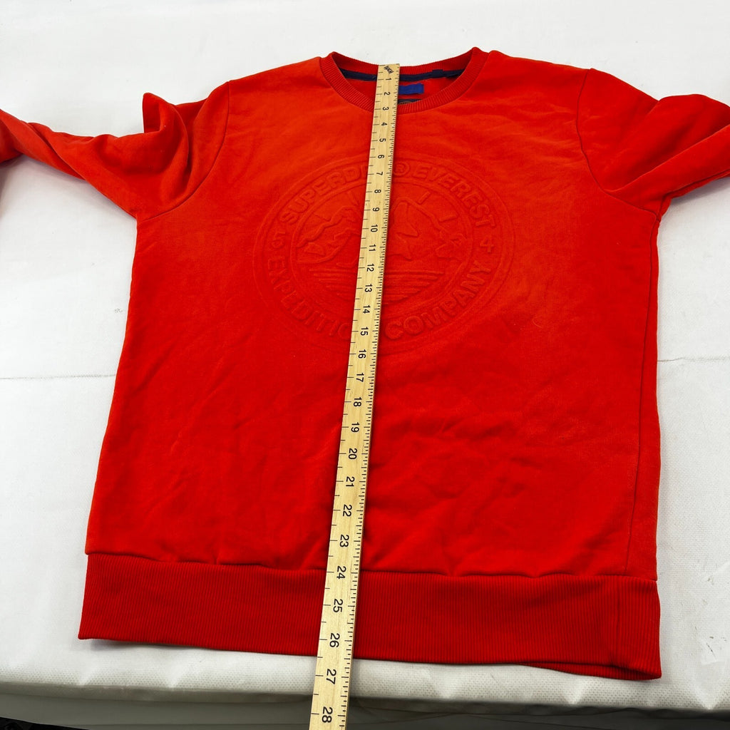 Superdry Everest Explorer Sweatshirt in Orange Men's size Large Crew Neck