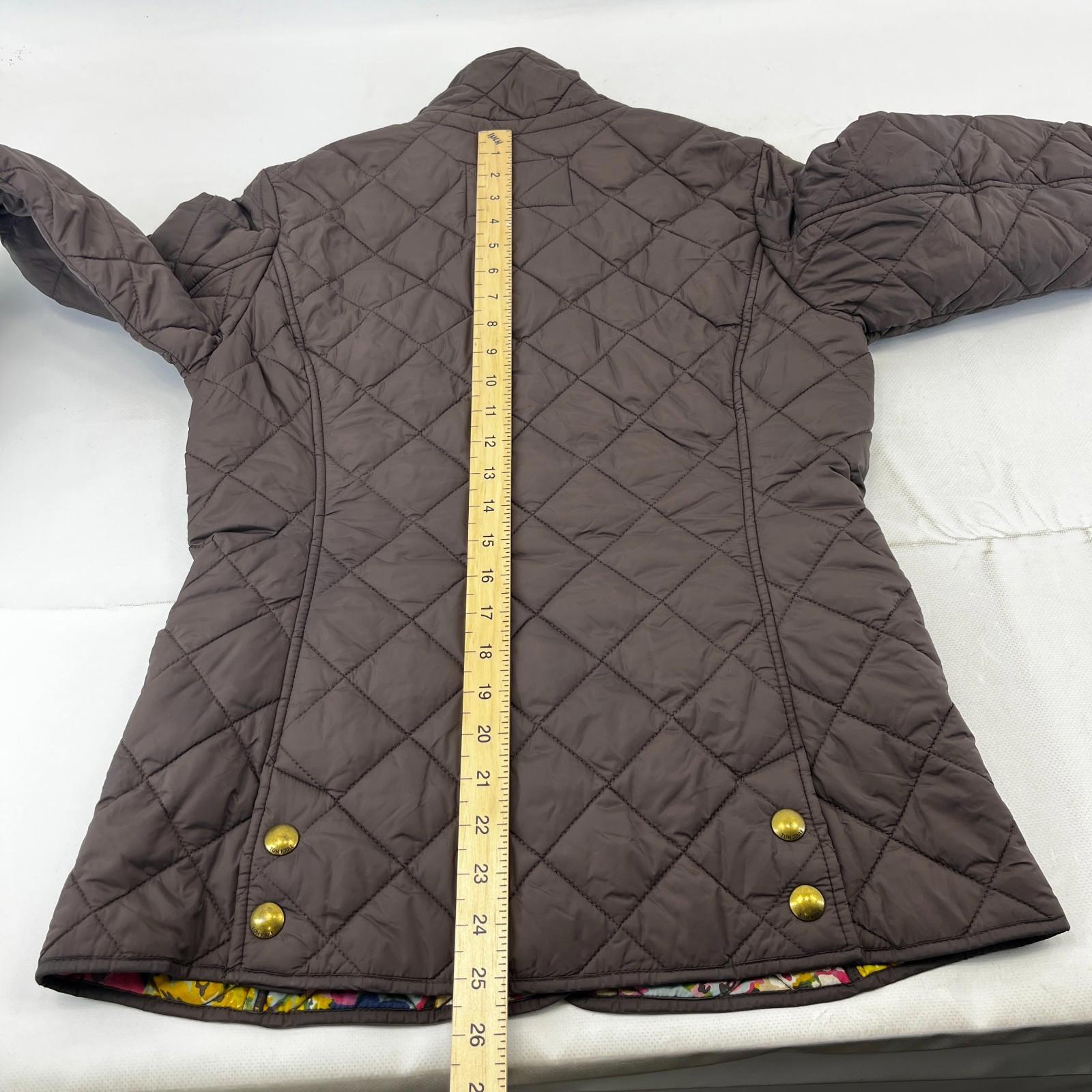 Tom Joule Joules Quilted Jacket in Chocolate Brown UK size 10