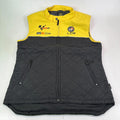 LEE MotoGP Bodywarmer Quilted Gilet with Embroidered Logos size S  Black Yellow