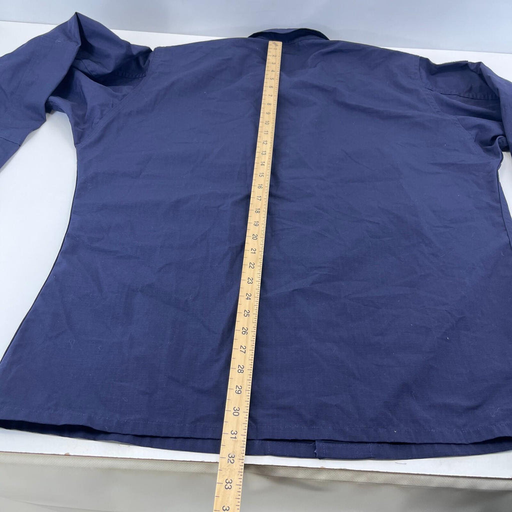 US Navy Chore Shacket Jacket Shirt Blue Ripstop size 2XL