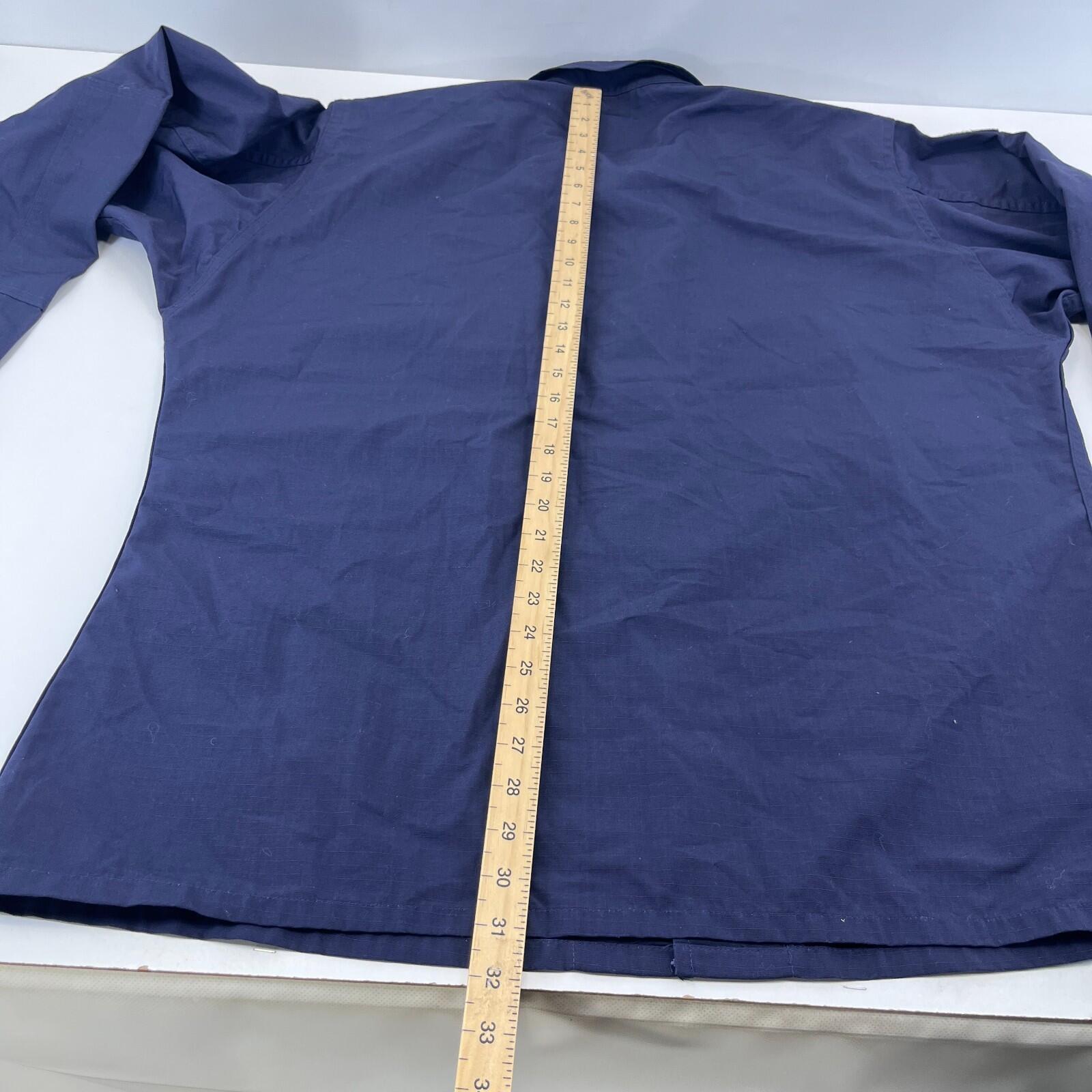 US Navy Chore Shacket Jacket Shirt Blue Ripstop size 2XL