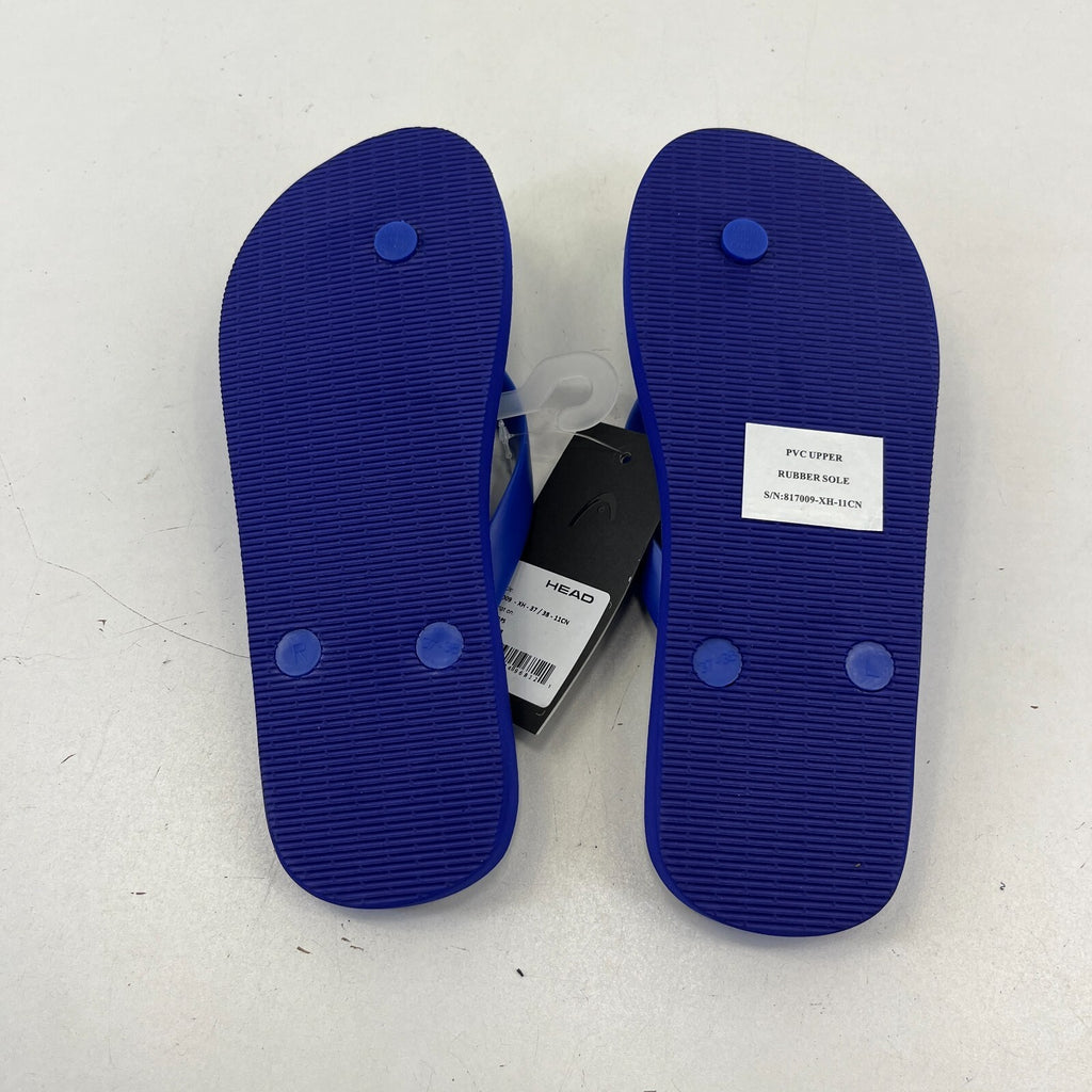 Head Flip Flops Beach Slippers Blue Abstract Print Womens size UK 5 EU 37/38