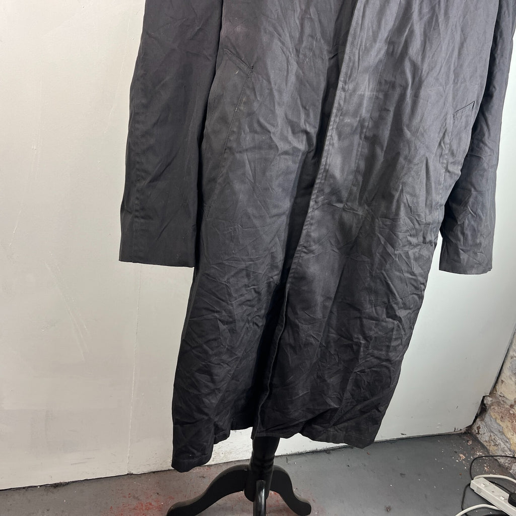 Genuine US Navy Black Trench Coat with Removable Liner size 44R Formal Military