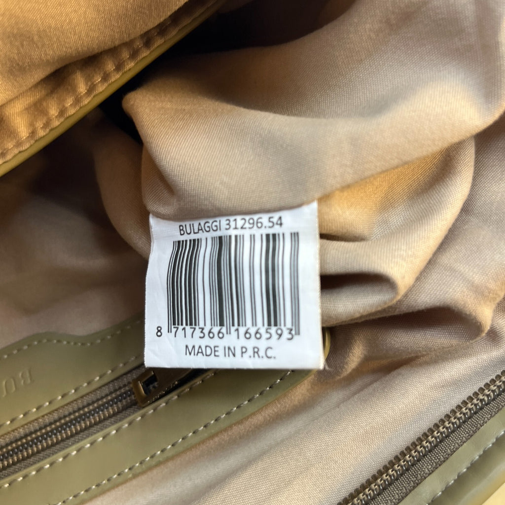 Bulaggi Medium Khaki Green Leather Tote Handbag