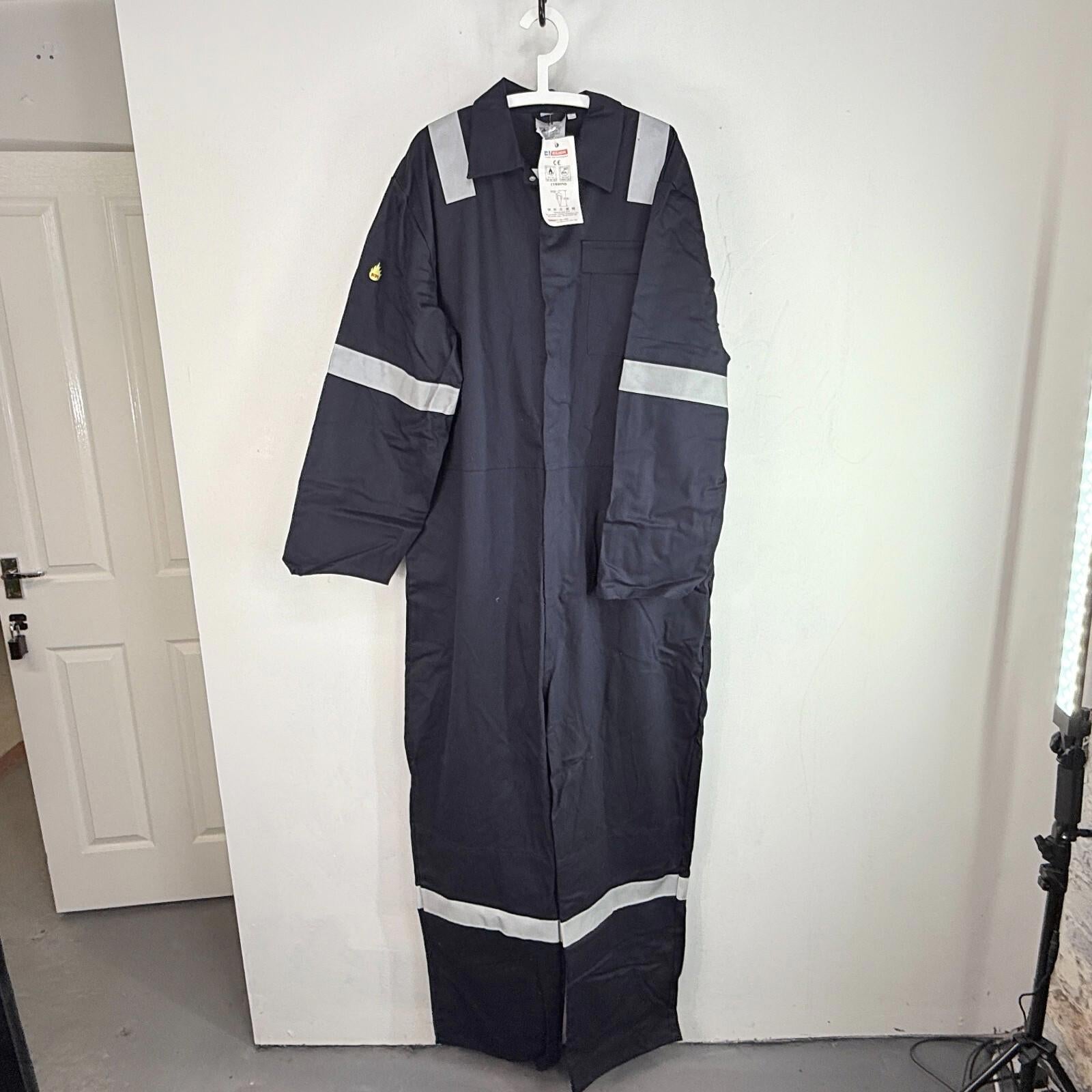 Beeswift Click Flame Retardant Boilersuit Overall Welding Coverall size 56