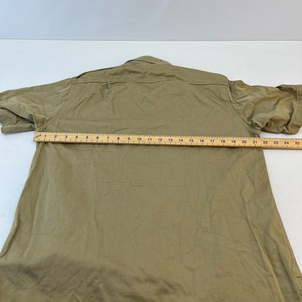 Vintage US Marines USMC Twill Workwear Shirt Short Sleeve Military size M