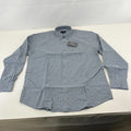 Cotton Valley Long Sleeve Shirt Blue Striped Button Down Collar UK size Large