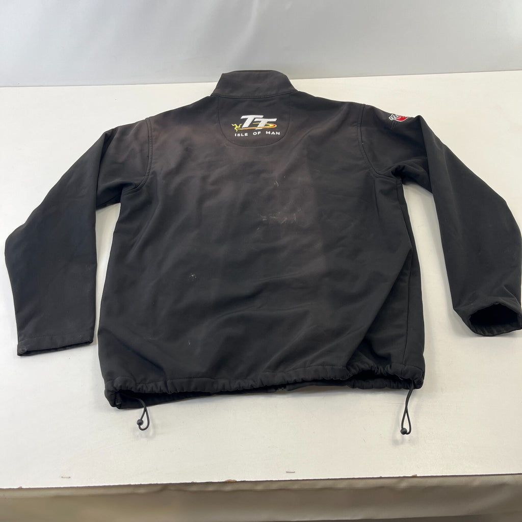 Isle of Man TT Racing Softshell Jacket Official Road Races Men's size XS Black