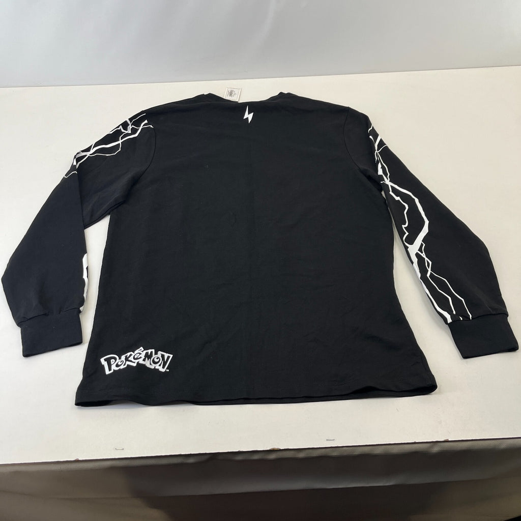 Criminal Damage Premium Black Pokémon Pikachu T-Shirt Long Sleeve size Medium