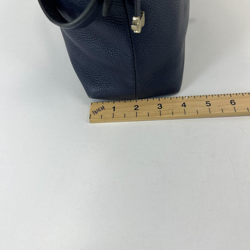 Radley Navy Blue Leather Shoulder Hand Bag 12" wide