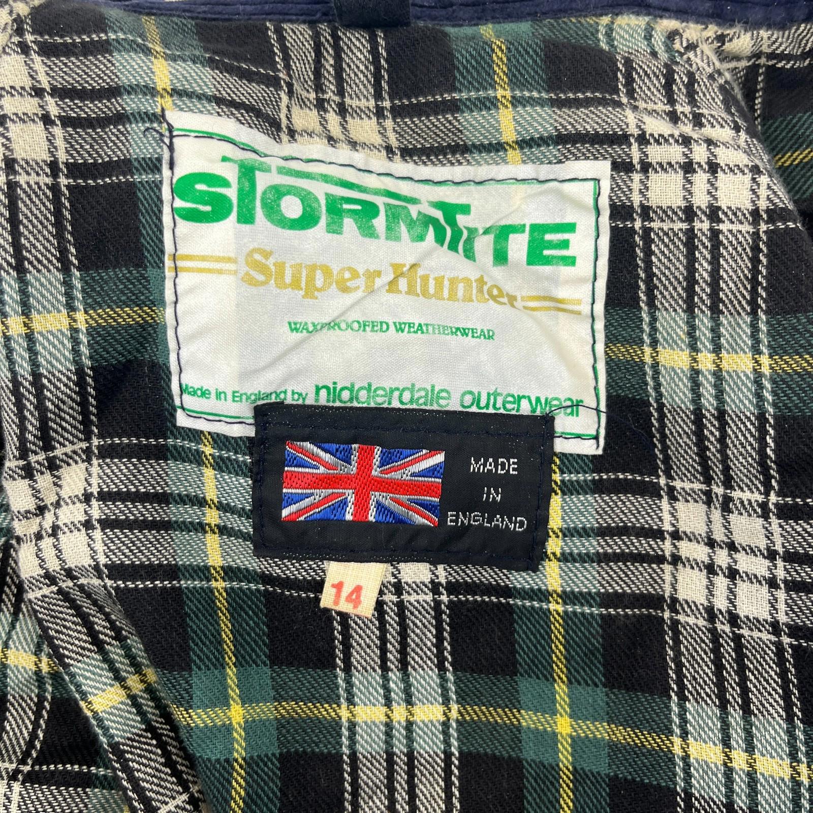 Stormtite Super Hunter Women's Wax Jacket  in Navy Blue UK size 14