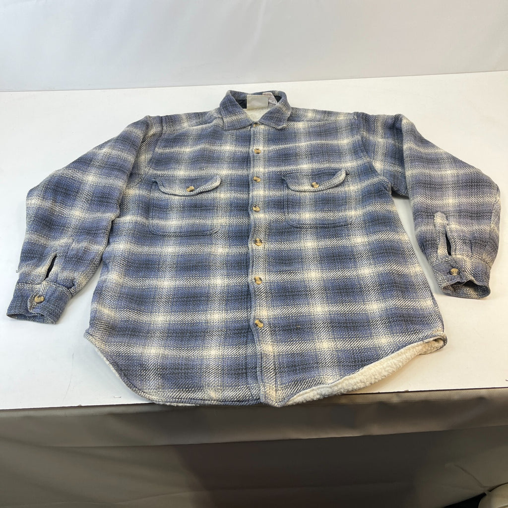 Evolution Men's Insulated Sherpa Lined Shacket Jacket Lumberjack Shirt size M
