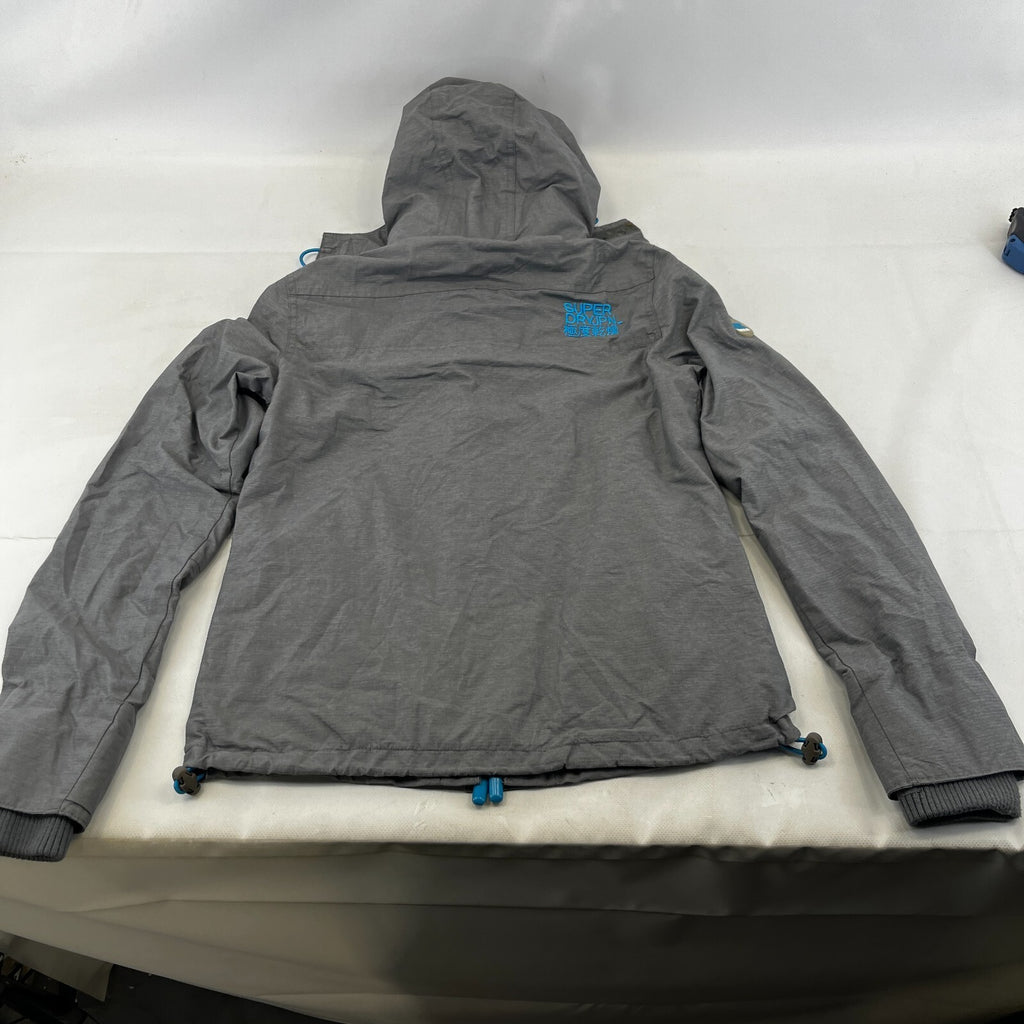 SuperDry Original Windcheater Jacket in Grey/Blue size Small Hooded