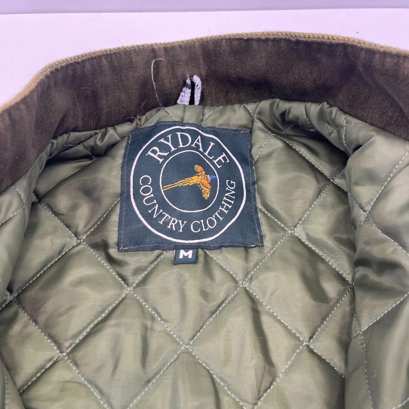 Rydale Country Gilet Mens size M Green Full Zip Sleeveless Jacket Vest Padded