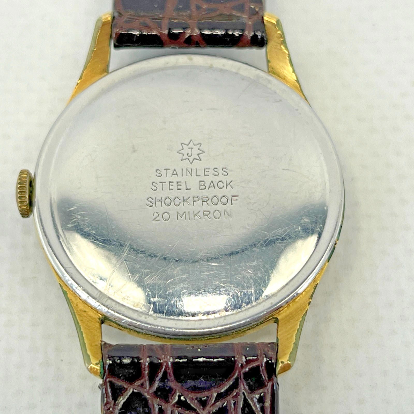Vintage 1940s Junghans Trilastic Hand-Winding Men's Watch