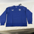 Official Glasgow Rangers FC Blue Match Day Sweatshirt Pullover Women's size 12