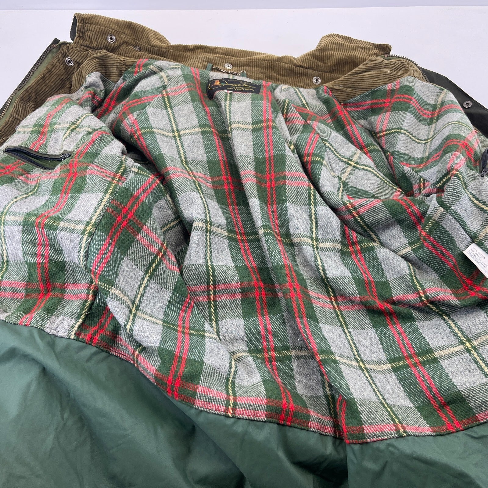 Whatbaron Kruegercoat Wax Cotton Jacket Green size Large