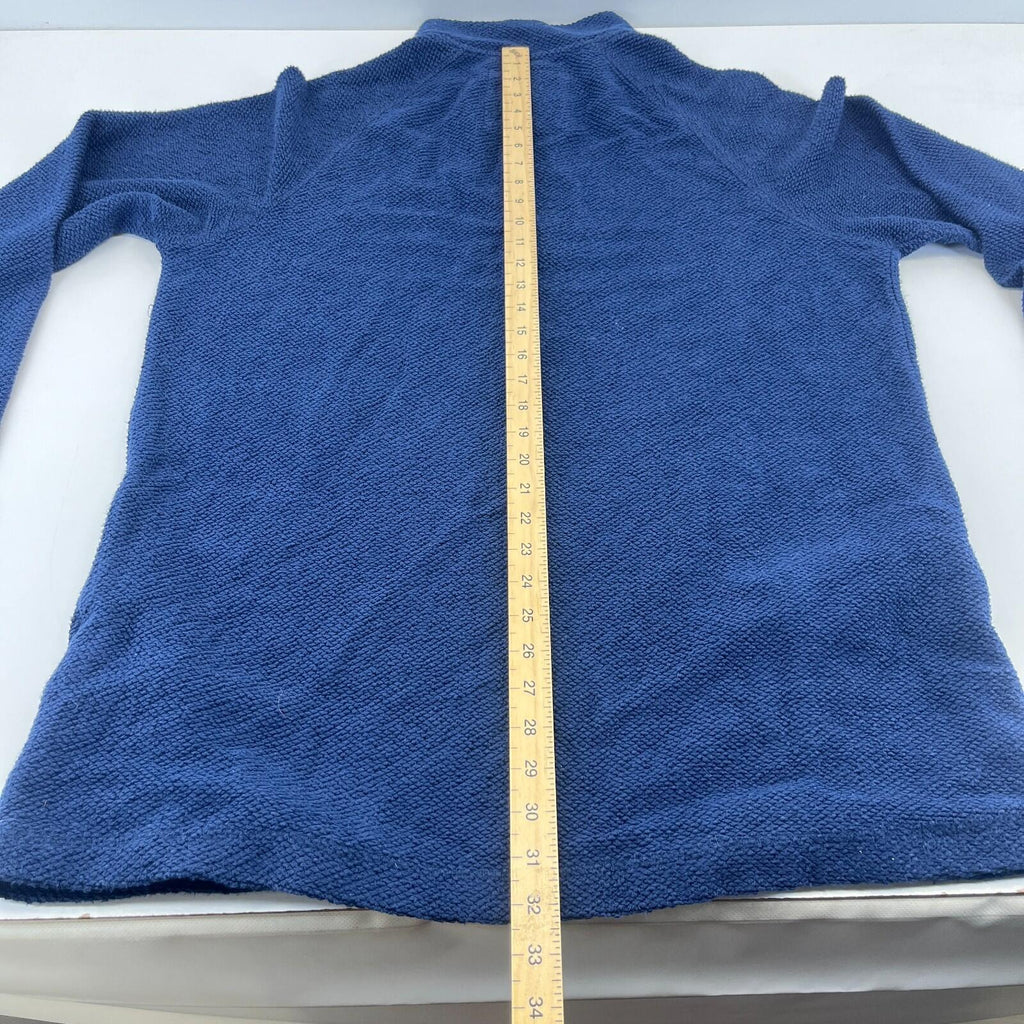Weird Fish Men's Macaroni Fleece Pullover size XL Navy Blue 1/4 Zip