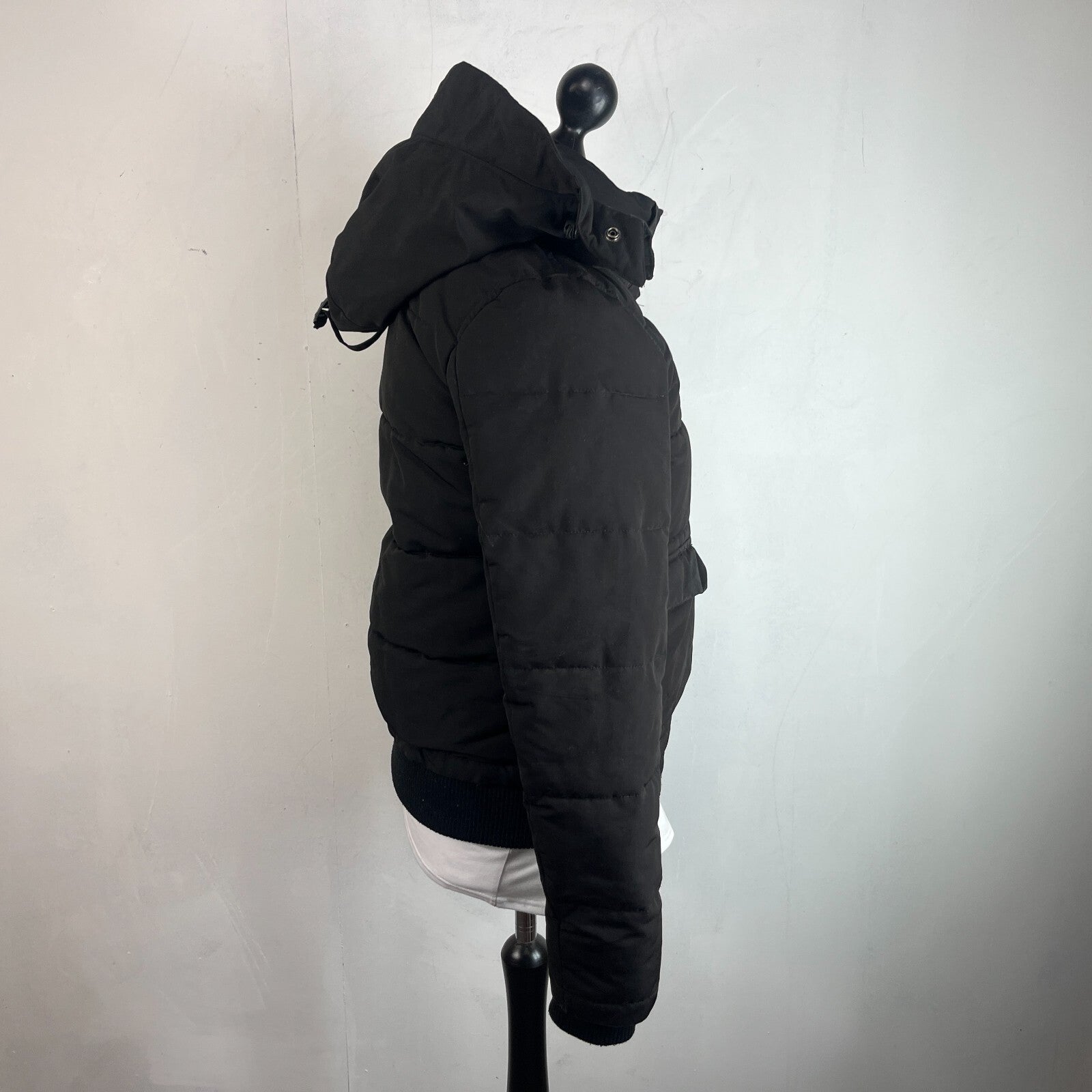 Superdry Everest Mountain Parka in Black with Hood UK Women's size 12