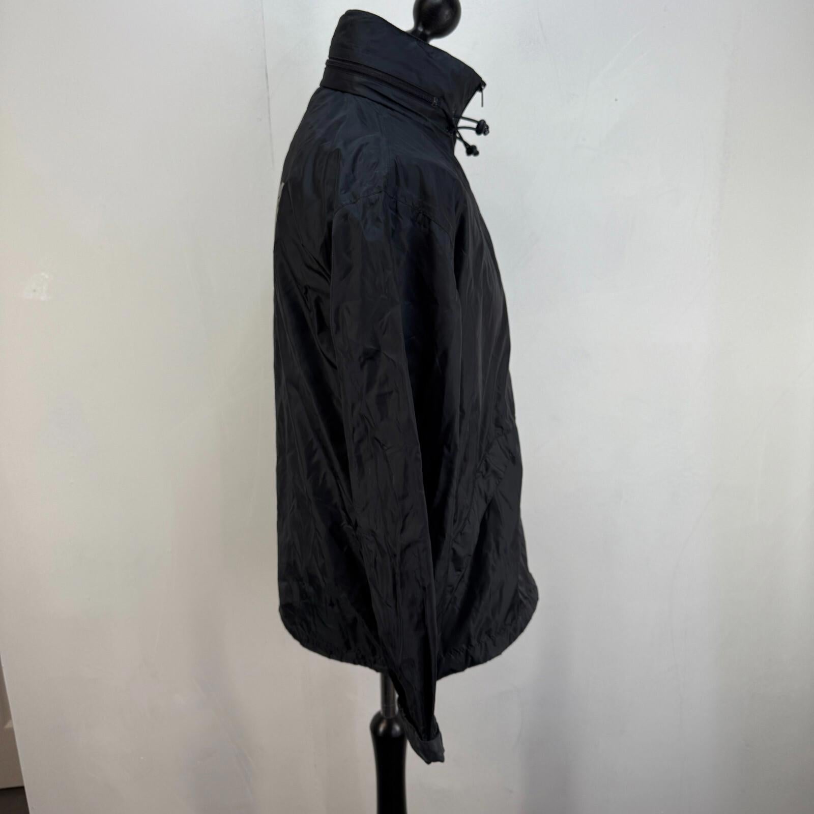 Original Puffa Pack-Away Jacket Pack-a-Mac with Stow-Hood Black size Medium