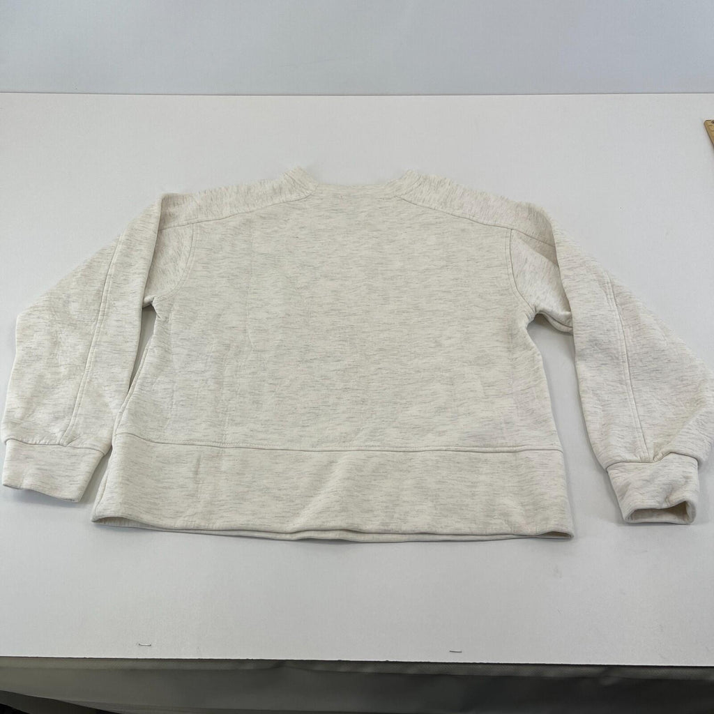 Sweaty Betty Women's Wind Down Crew Neck Sweatshirt Pullover size XS/8 White