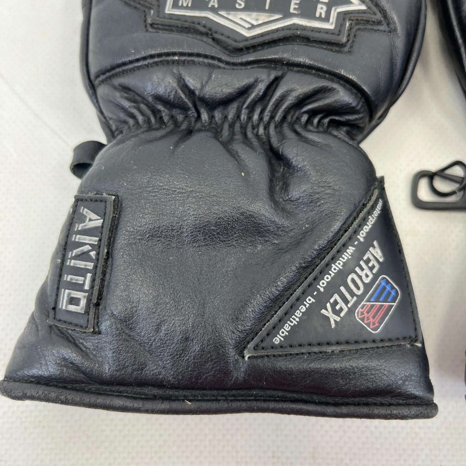 Akito Leather Motorcycle Gloves Waterproof  Windproof Breathable Aerotex Size XS