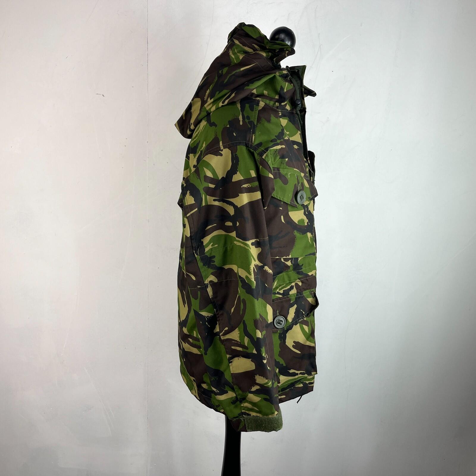 British Army Camo Smock Combat Windproof Woodland DP Jacket size 160/88 Hooded