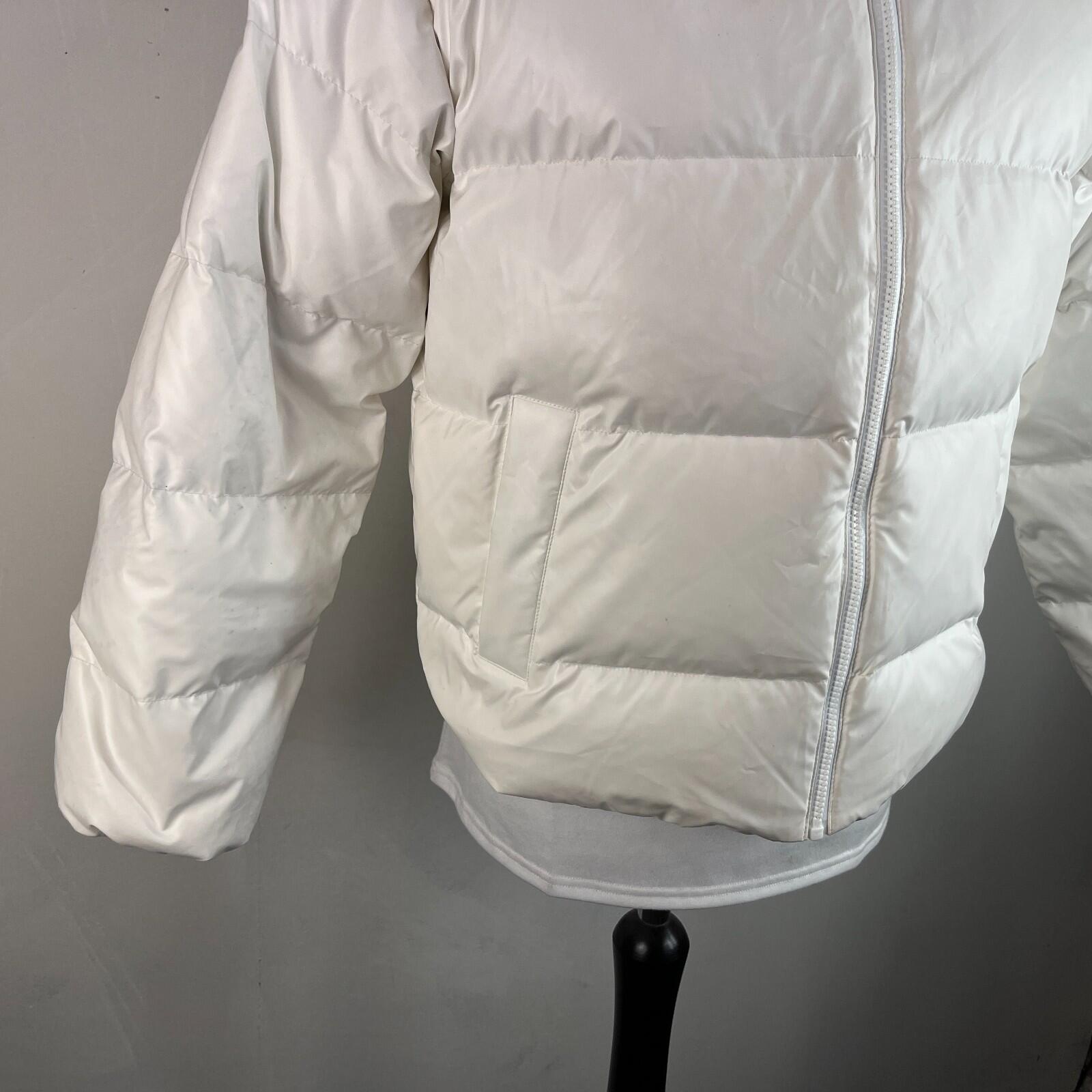 Adidas Prime Green Water Resist Quilted Jacket Duck Down Filled size 6 Oversized