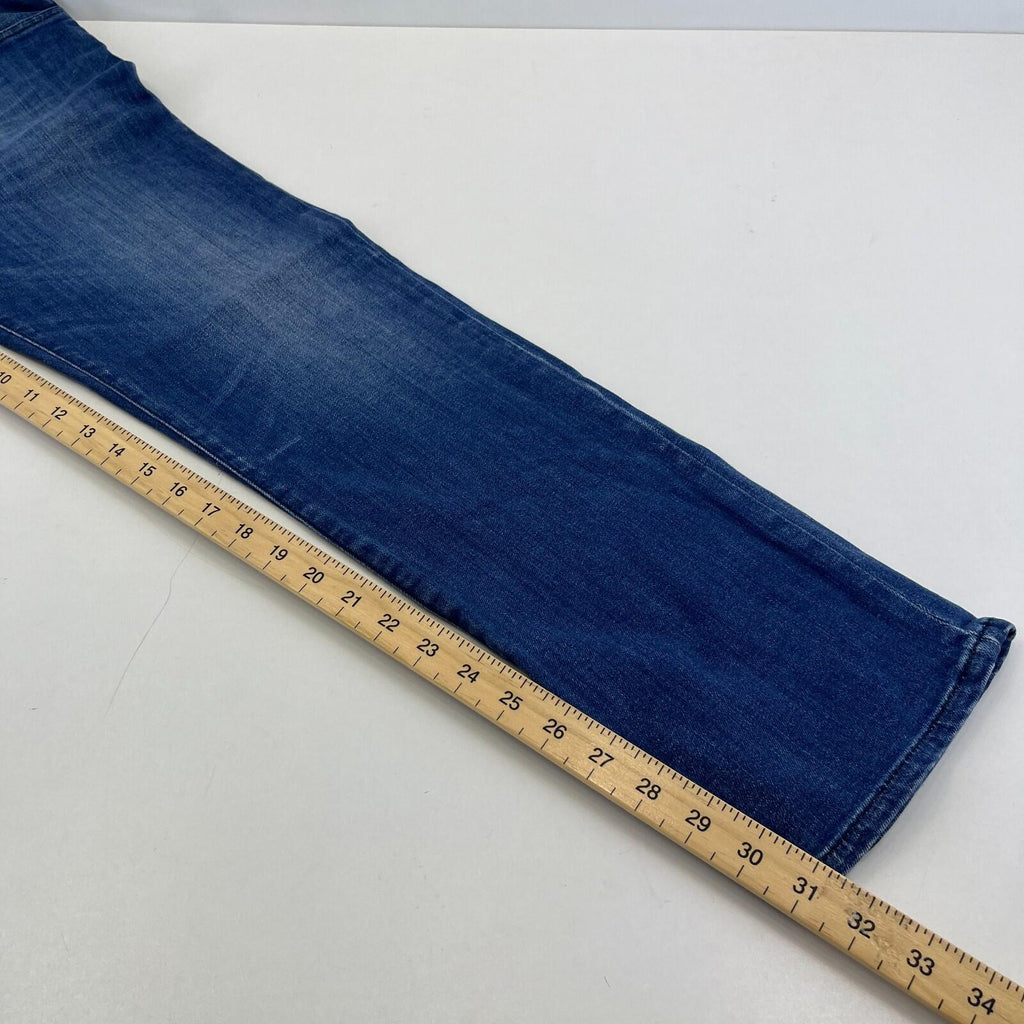 Armani Men's Jeans in Blue Denim W38" L31" Slim Fit Straight Leg