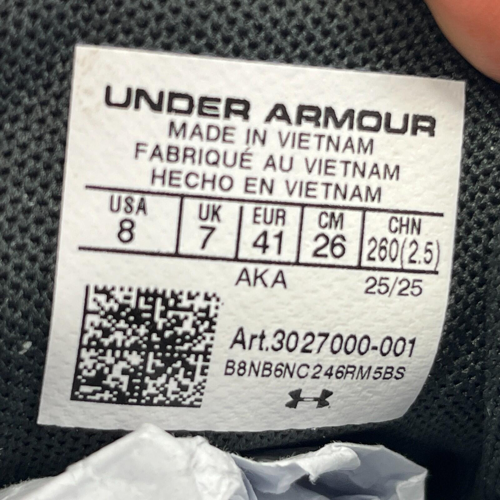 Under Armour UA Charged Surge 4 Trainers Black/White Running size UK 7 / EU 41