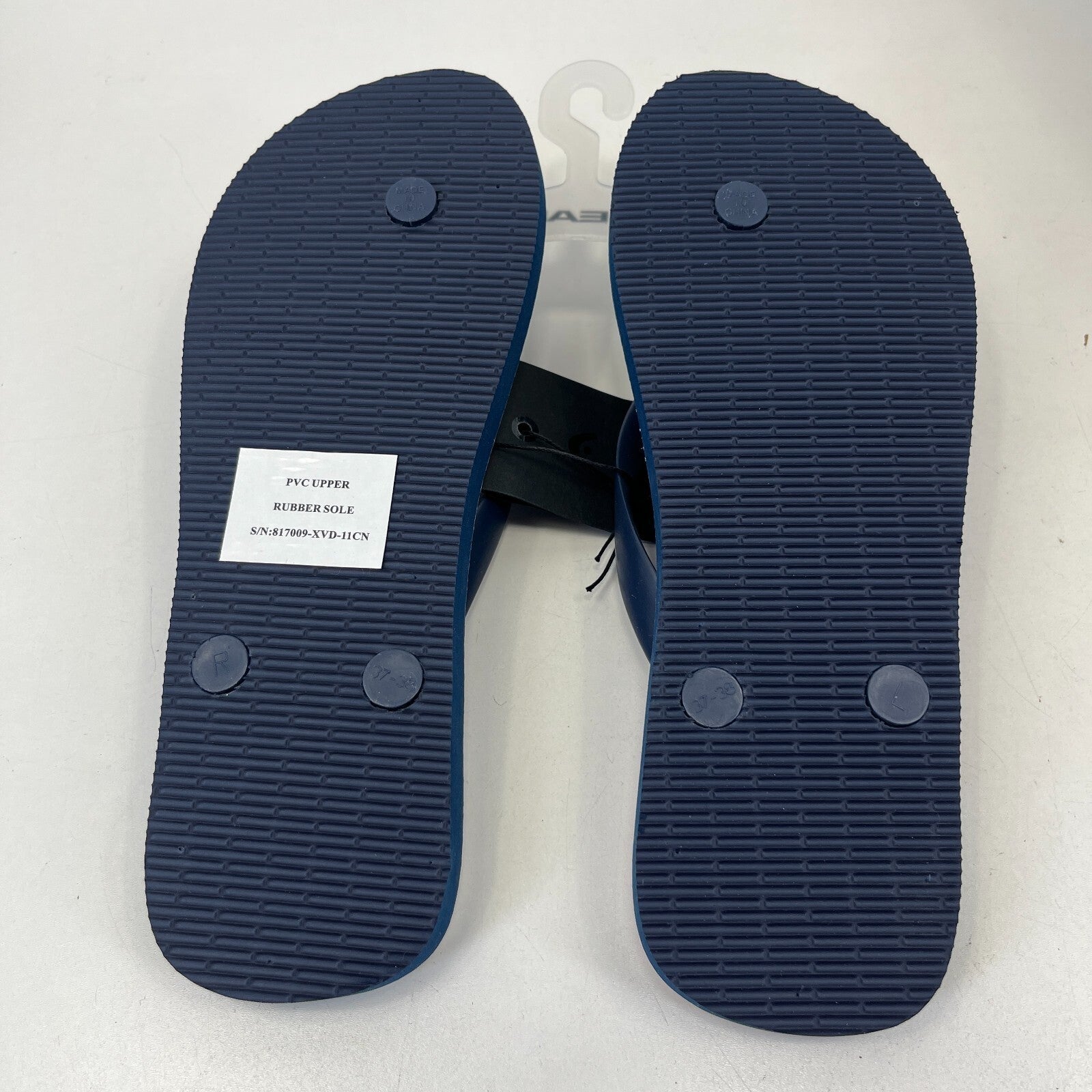 Head Flip Flops Beach Slippers Blue & Red Gradient Men Women size UK 5 EU 37/38