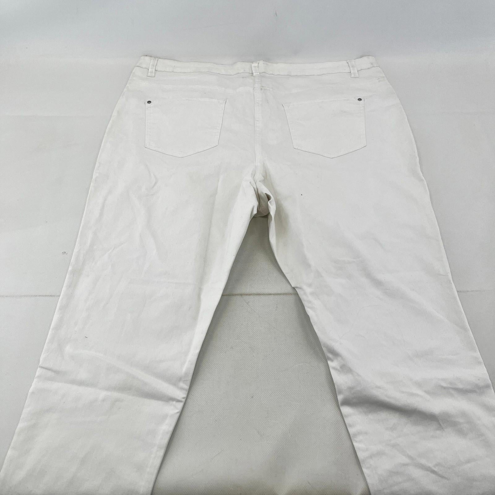 Nutmeg Skinny Tapered Jeans in White UK Women's size 22 - NWOT