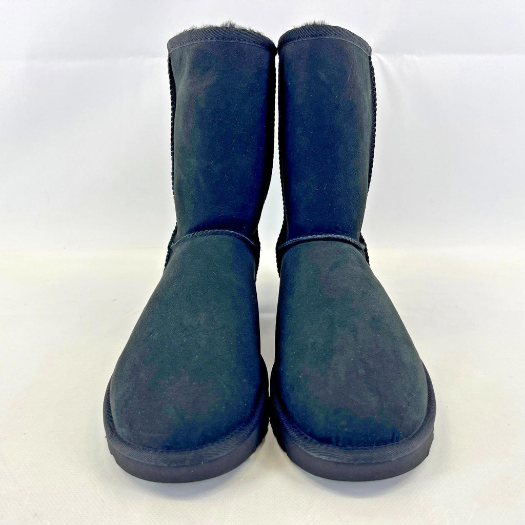 Genuine UGG Classic Short II Boots in Black UK Adult 10.5 Fleece Lined - New