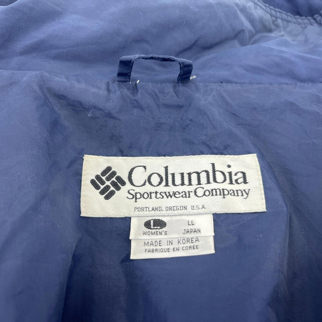 Columbia Parka Coat Womens US size L (UK 2XL) Oversized Waterproof Blue Jacket