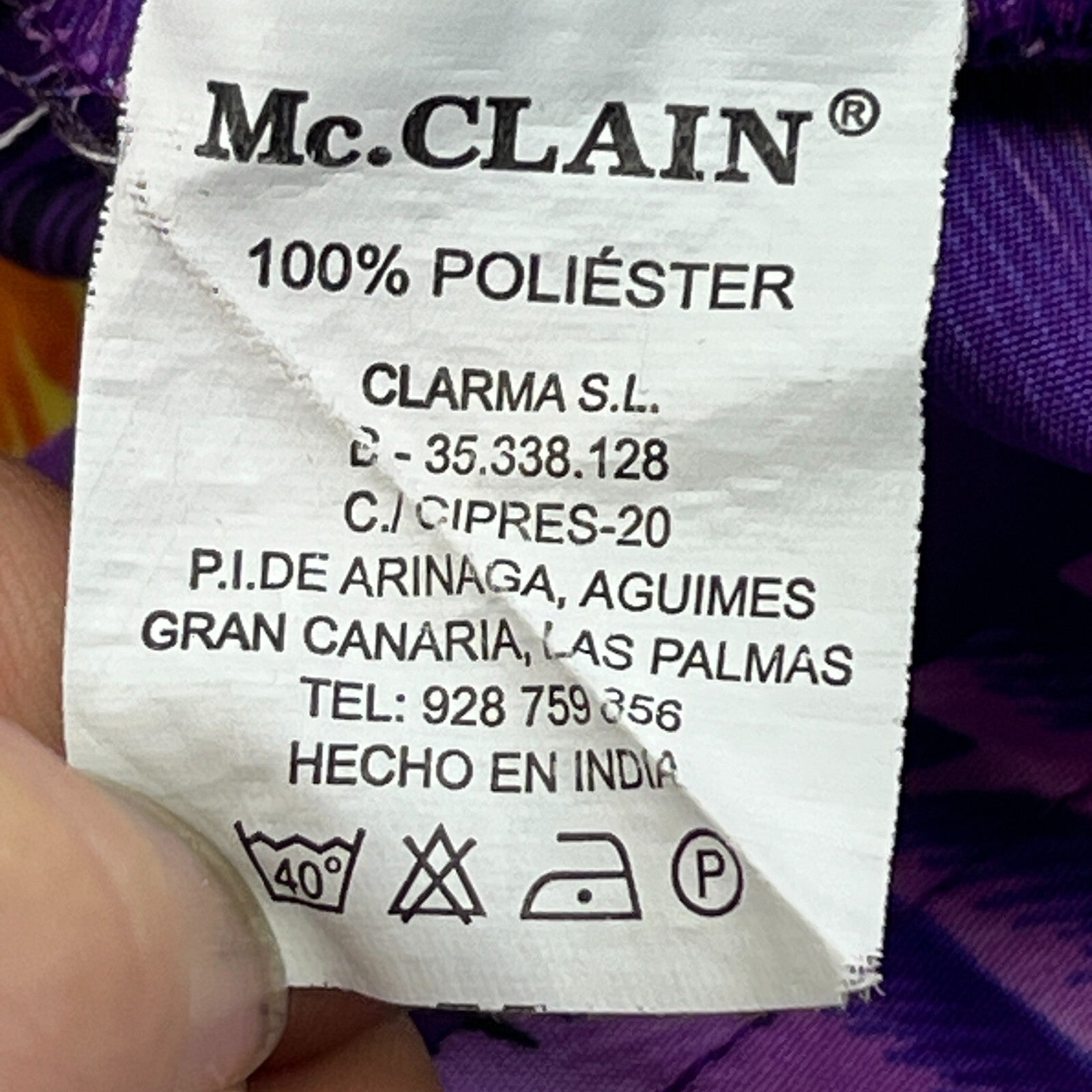 McClain Purple Floral Mens Hawaiian Shirt Designer Holiday Short Sleeve size L