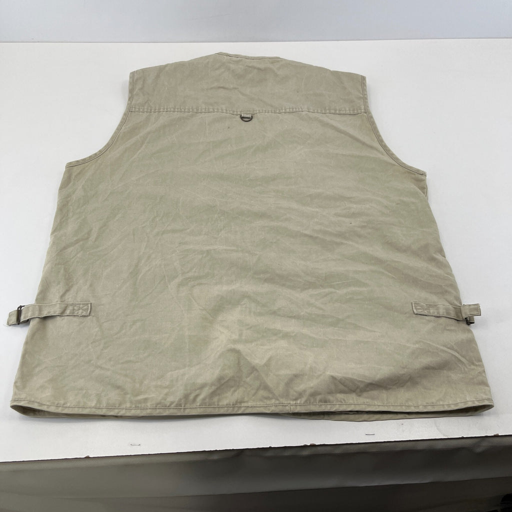 Vintage Utility Vest Cargo Tactical Techwear Khaki Beige Men’s size 2XL