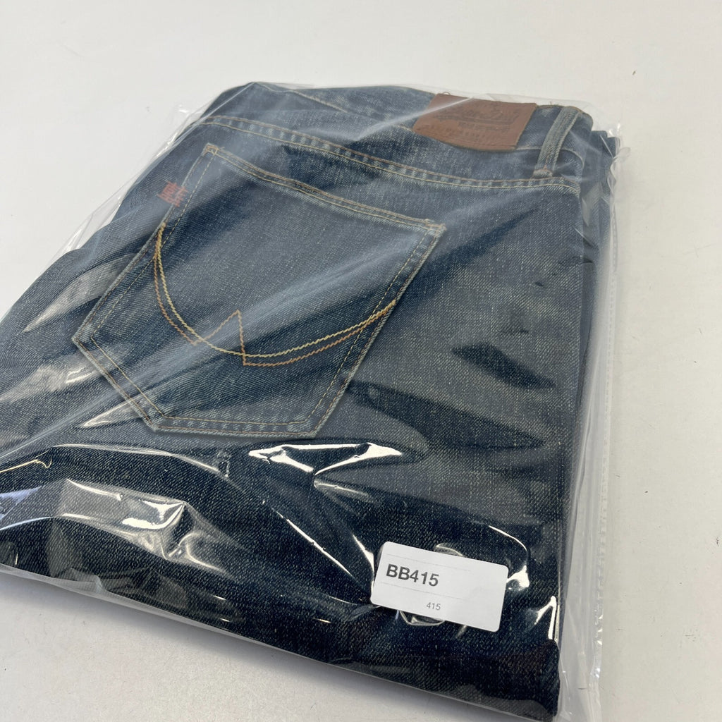 SuperDry Loose Straight Leg Blue Jeans W36" L32" Button Fly