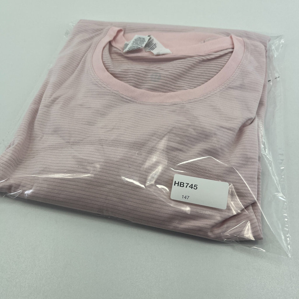 Lululemon Swiftly Relaxed Long-Sleeve Shirt in Pink size UK 18 US 14