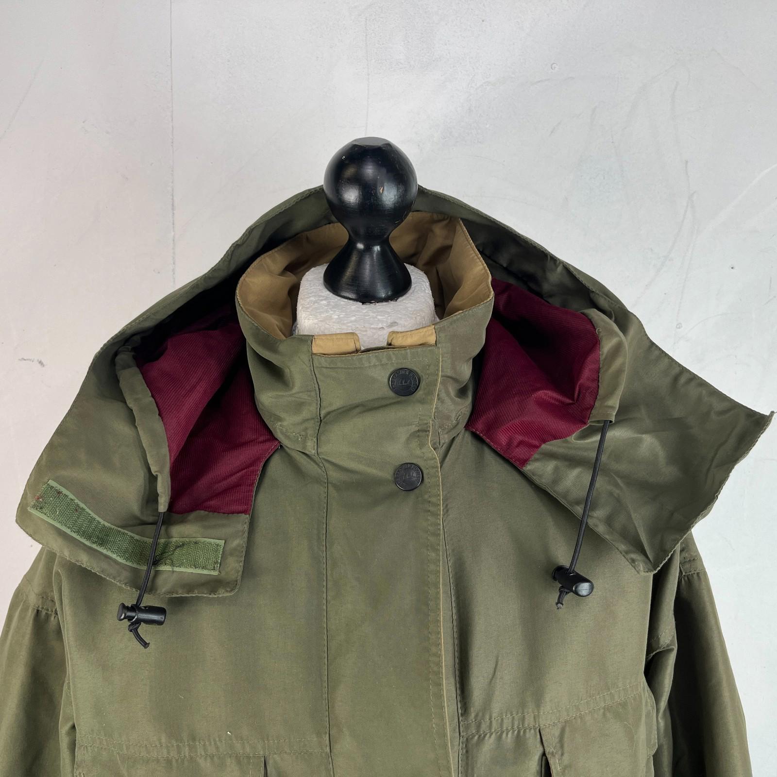 Brasher Women's Waterproof Parka Jacket with Stow Hood Khaki Green size Large