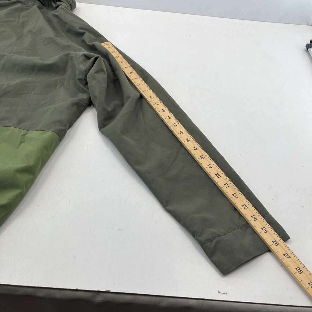 TOG24 Mens Waterproof Hiking Jacket with Stow Hood size 2XL Green Coat Outdoor
